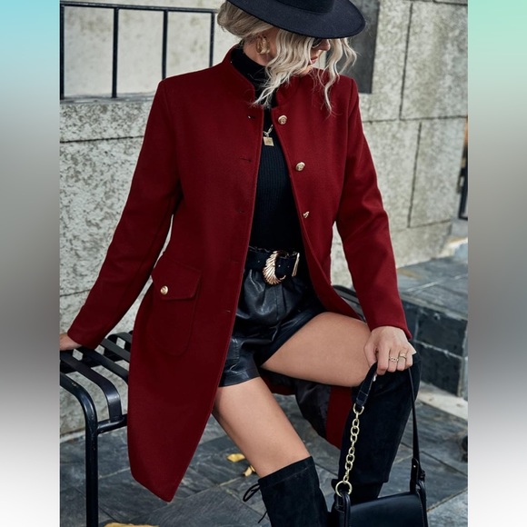 FITTED WOOL BLEND COAT - Picture 2 of 12